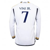 Koszulka piłkarska Real Madrid Vinicius Junior #7 Strój Domowy 2023-24 tanio Długi Rękaw